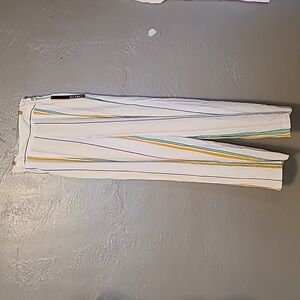 XOXO women's Juniors striped, side zip, wide leg pants size 5/6 NWT